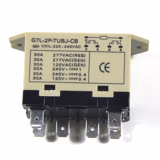 220V Coil Miniature Electromagnetic Auto Relay Power Relay